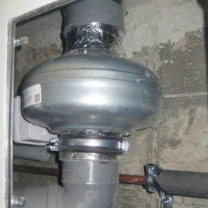 Clivus Kanal-Radialventilator CK100 eingebaut