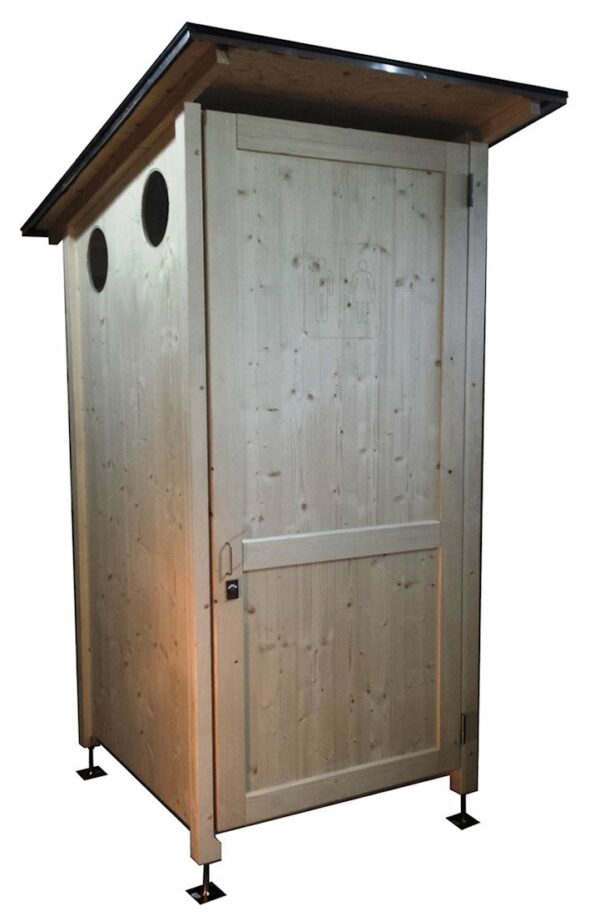 Toilettenhaeuschen Elstertal B 4035 Fichte freigestellt