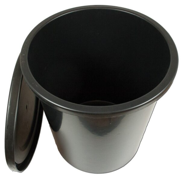 schwarzer Sammelbehälter 35l