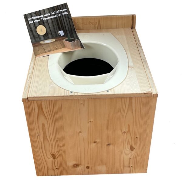 Trenntoilette Bausatz IM-Kubus mit Trenneinsatz und Bauanleitung für Holzsitz