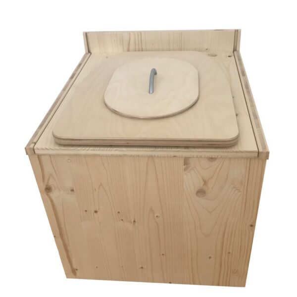 Trenntoilette Bausatz IM-Kubus mit zusammengebautem Holzsitz