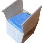 Trenntoilette Bausatz IM-Kubus mit geöffneten Seitenteilen