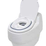 Separett Spezial-Kindersitz mit Urin-Separationsschale auf einer Trenntoilette