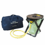 Separett "Rescue Camping" mobile Campingtoilette aufgebaut mit Tasche
