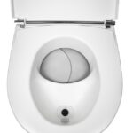 Trenntoilette Separett Tiny freigestellt Draufsicht offen