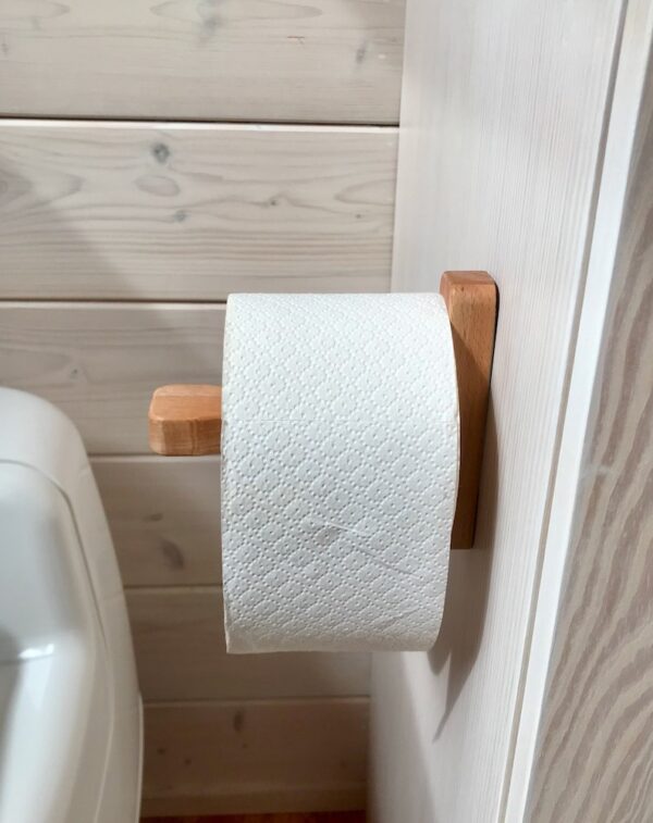 Rollenhalter "Deluxe" montiert mit Rolle