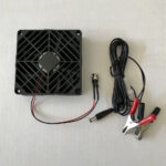 Ventilator, 12V, 150 mA, 2 W mit Abdeckung und Batteriekabel