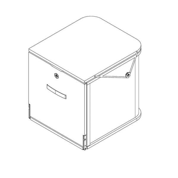 Trenntoilette campbee hive two standard Zeichnung