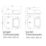 campbee TC-Selbstbau-Set L Trenneinsätze Maße