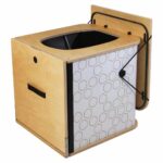 Trenntoilette campbee hive two standard weiß seitlich Sitz offen